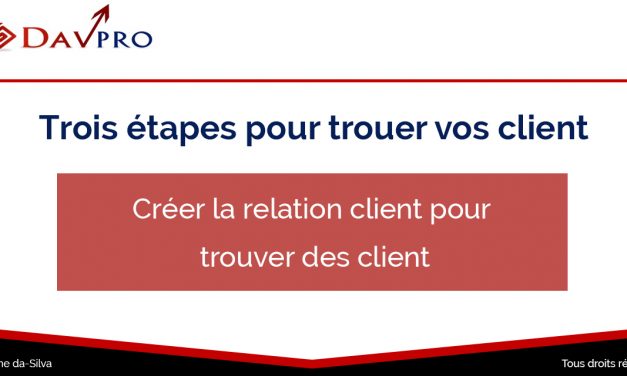 3 étapes pour trouver des clients