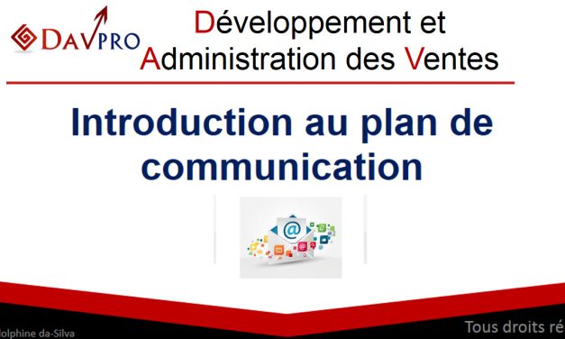 Vidéo : Introduction au plan de communication