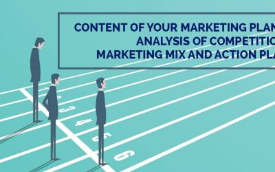 Content of your marketing plan – Analysis of the competition, marketing mix and action plan